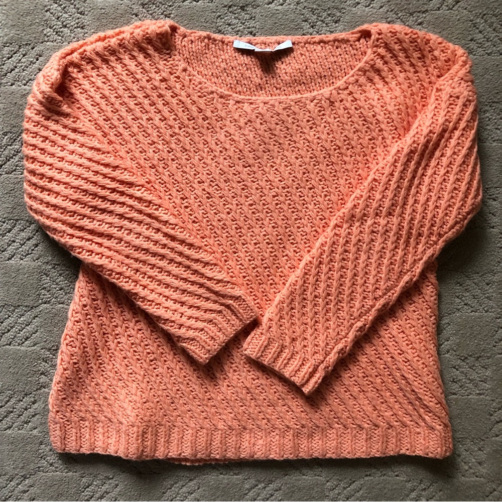 DVF orange knit sweater